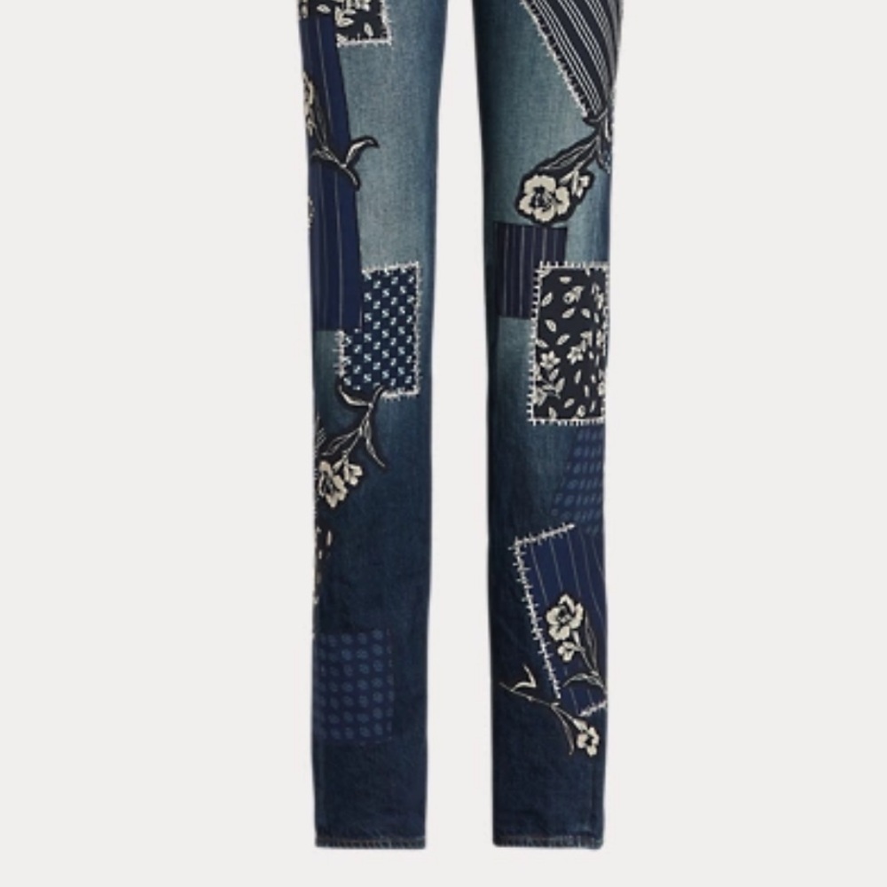 RALPH LAUREN COLLECTION O’CONNOR PATCHWORK JEANS SIZE US 28 - Picture 5 of 8